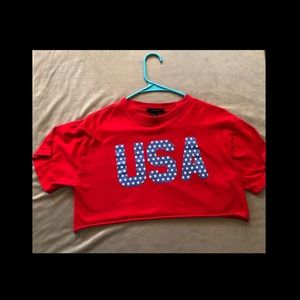 USA crop top